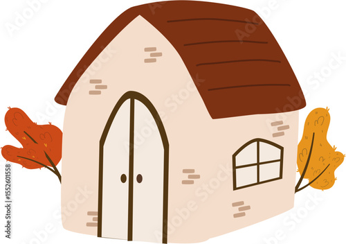 Autumn Cozy Cottage House