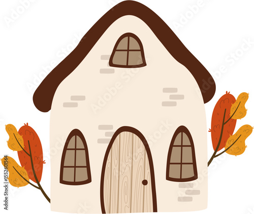 Autumn Cozy Cottage House