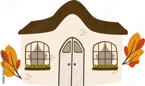 Autumn Cozy Cottage House