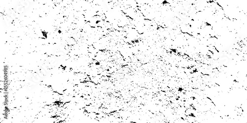 Black and white noise paper dust. Distressed Dirty rough overlay texture. Black grunge texture on transparent backdrop background. Scratches on a white background.	

