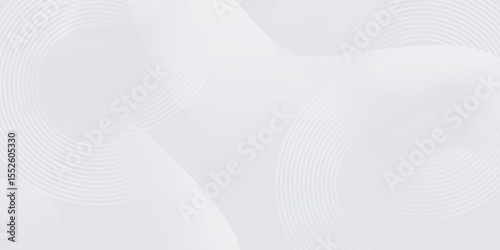 Abstract geometric background with soft white and gray gradient for high tech graphic business background. Template illustration design, web background, wallpaper, desktop, bubbles.