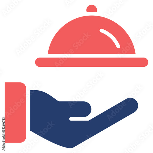 Catering glyph color icon