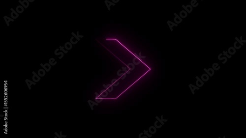 abstract colorful arrow animation background. Direction arrow animation. Directional Bold Arrows Going Direction and Swipe up arrow for social media. neon arrows on a black background.