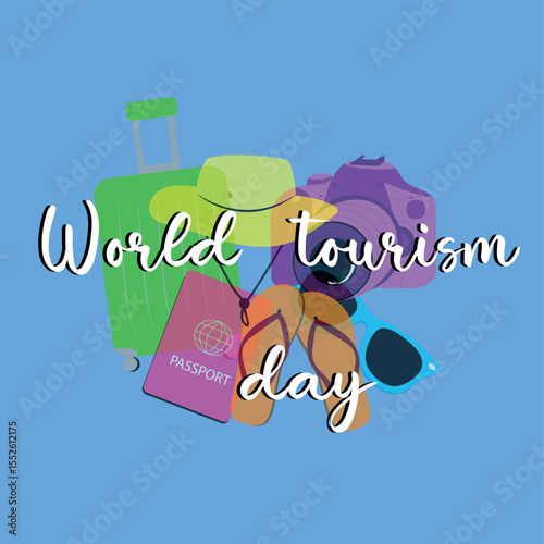 World Tourist Day postcard