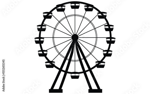 ferris wheel on a white