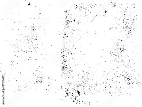 High detail distressed vector illustration of dust and grain noise particles with grungy texture for retro overlays, vintage design and gritty surface effects