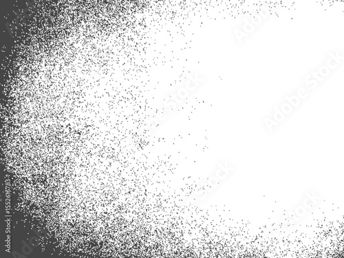 Abstract noisy grunge vector print background with scattered texture and dark elements, ideal for graphic overlays, vintage design, and artistic distressed visuals.