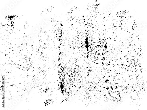 Grunge distressed texture vector with rough and noisy appearance. Ideal for overlays, backgrounds, or vintage design projects needing strong gritty and worn visual effects