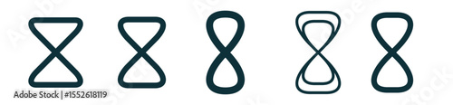 infinite icon set vector illustration, infinite icon collection