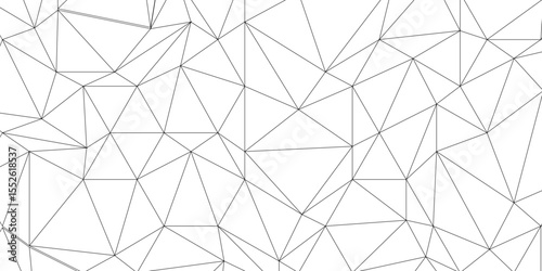 Abstract of simple gray line triangle pattern geometric background. Seamless geometric polygonal repeatable pattern swatch background, Trendy design vector background for web backdrop orpaper print.