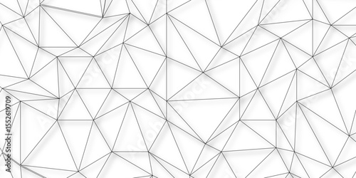 Abstract of simple gray line triangle pattern geometric background. Seamless geometric polygonal repeatable pattern swatch background, Trendy design vector background for web backdrop orpaper print.
