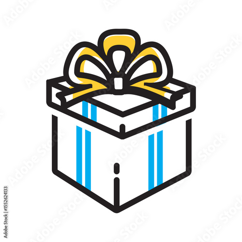 Vector multi color icon for Gift