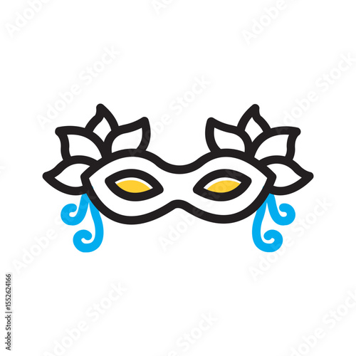 Vector multi color icon for Mask