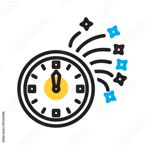 Vector multi color icon for Midnight