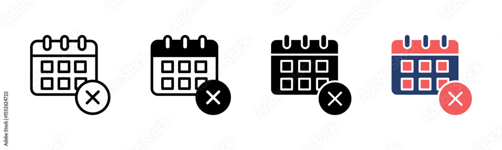 Cancel icon sheet multiple style collection Cancel icon sheet multiple style collection