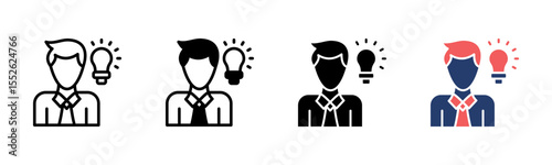 Idea icon sheet multiple style collection