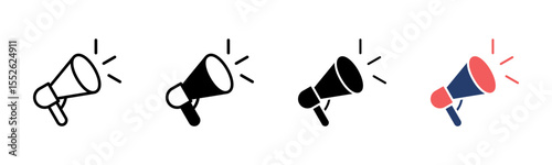 Marketing icon sheet multiple style collection