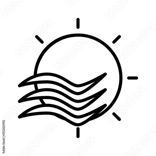 sun behind clouds
