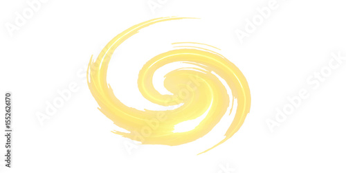 Golden spiral abstract dessert swirl pattern vector illustration