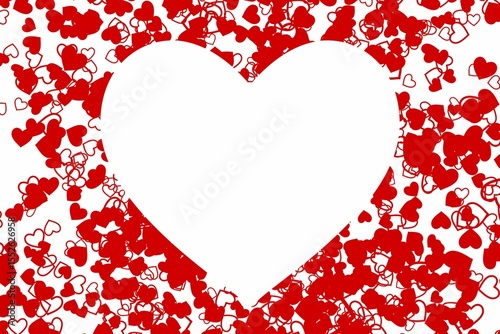 Digitally generated Valentines heart design