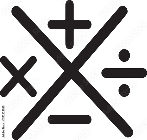 vector illustration of a set of cross icons