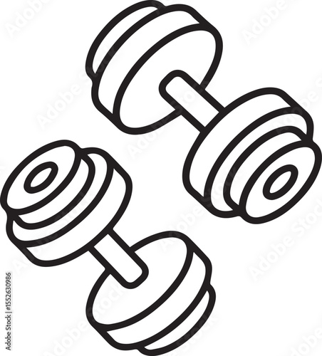 seamless pattern with dumbbells