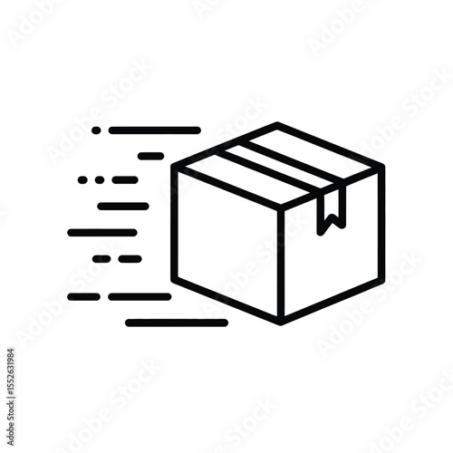 Fast Delivery Package Icon Illustration