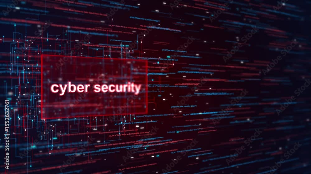 System hacking a system cyber with a code on a blue background virus warning. Cyber security and cybercrime Computer Virus. System Hacked Error Sign. Malware, Ransomware, Data Breach Concept.