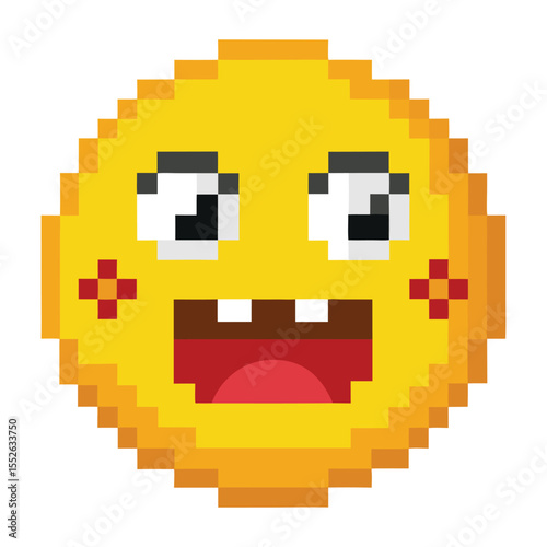 Pixel nervous face