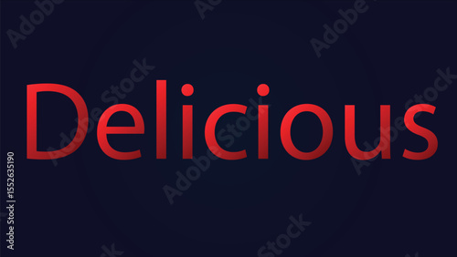 Delicious word in 3D
