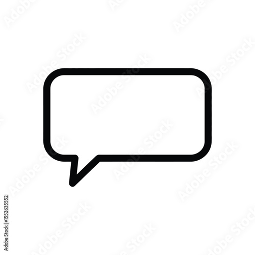 Speech Bubble Outline Icon