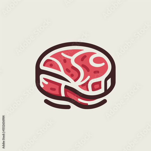 Beef meat logo