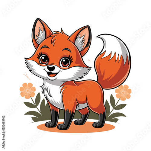 red fox cartoon