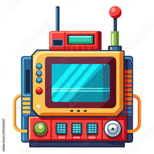 retro radio vector illustration
