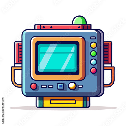 vector illustration of a digital camera