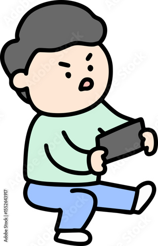  playing phone game