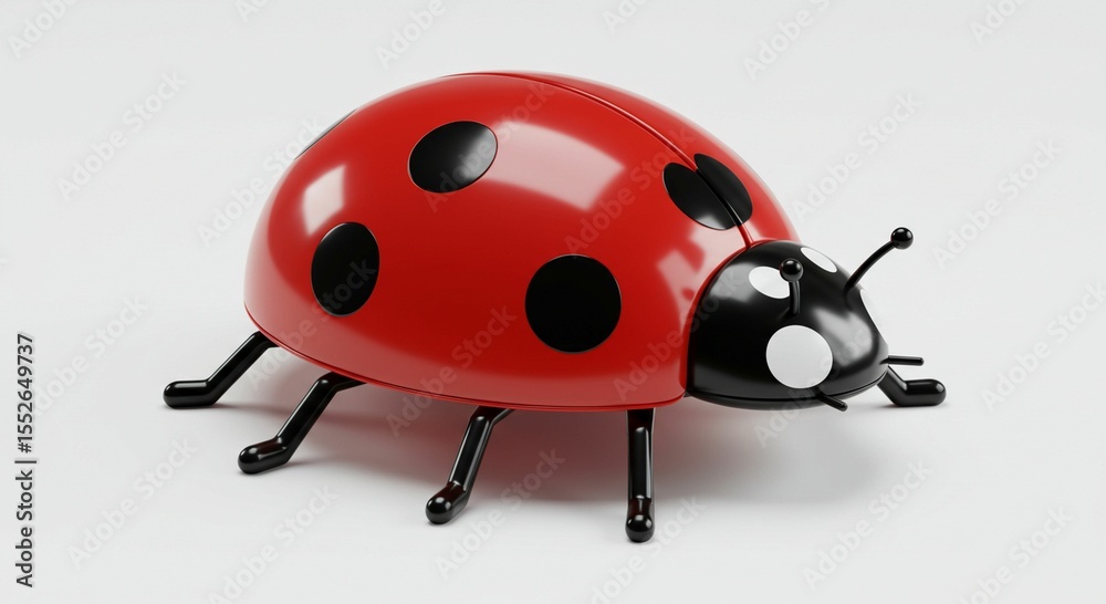 Obraz premium Red ladybug illustration