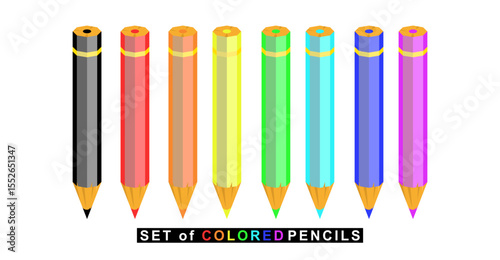 vibrant set of colored pencils, perfect for art, education, and creative projects. Each instrument is distinct, offering a full spectrum of hues for diverse design needs