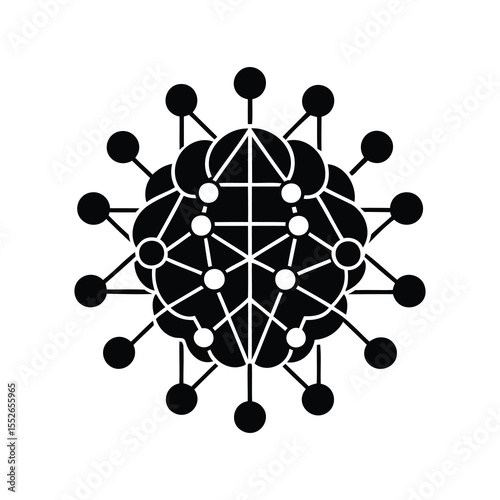 Geometric Network of Interconnected Nodes and Lines, Forming a Complex System
