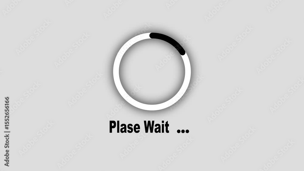 Animated neon glowing process of Please Wait animation 100%. Please wait icon. updating and downloading progress animation transfer fast to last animation. Please wait loading process