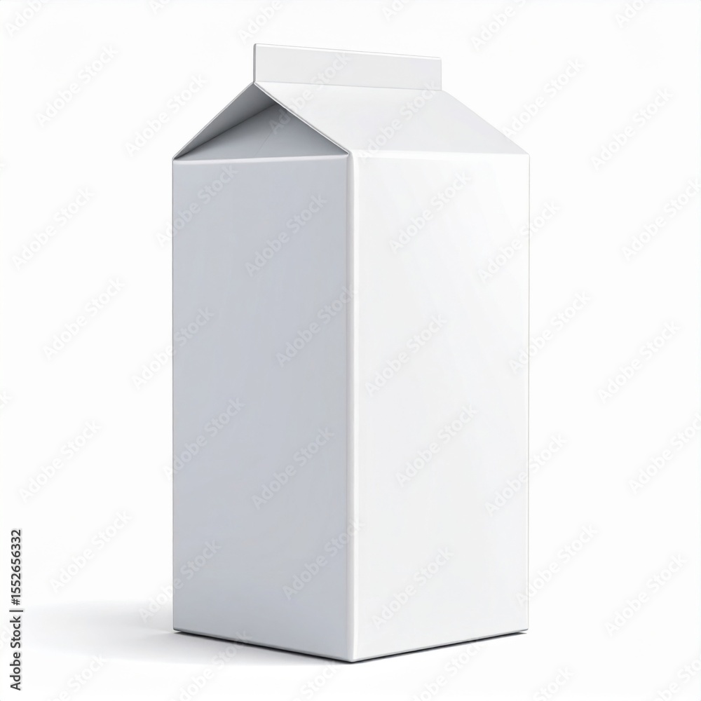Blank White Milk Carton Packaging Mockup Blank White Milk Carton Packaging Mockup