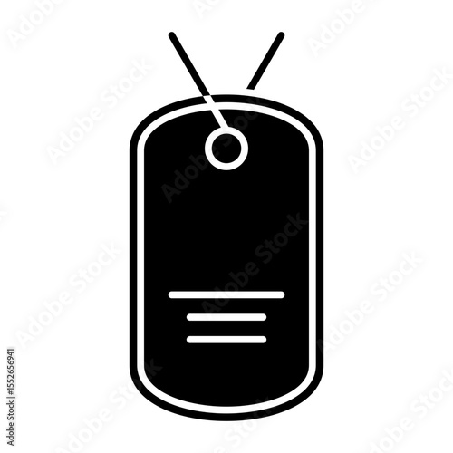 dog tag icon