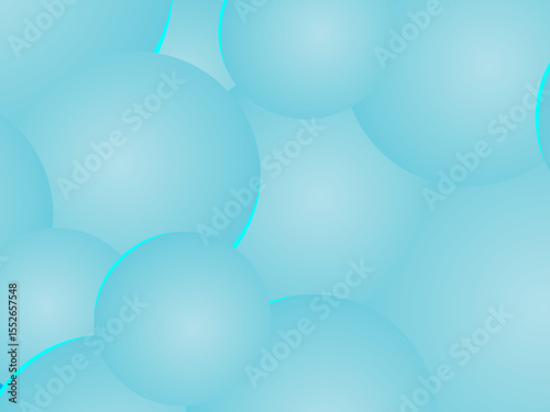Abstract background with colorful gradations and several circular shapes such as floating bubbles or balls, giving a light and fresh impression.