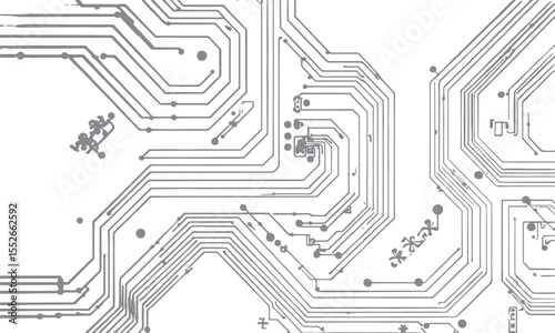 circuit board line background illustration