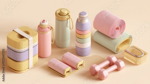 Colorful fitness accessories (1)