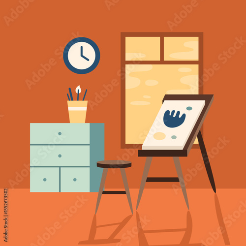 Workspace atmosphere illustration