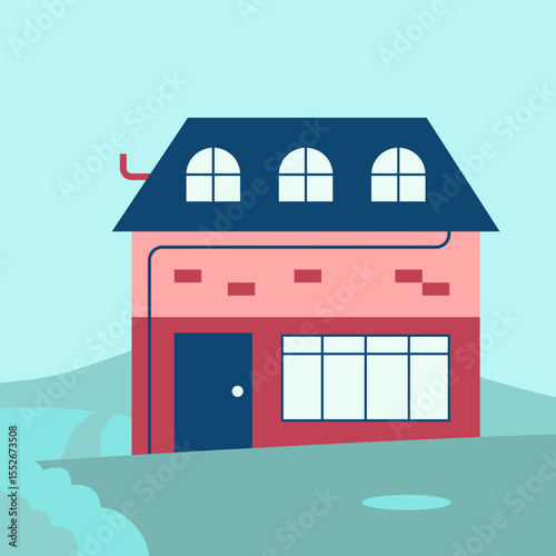Simple building illustration