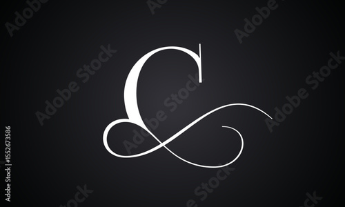 Letter c logo with infinity combination. Modern trendy initial luxury c letter logo design. Royal premium letter c logo design vector template.