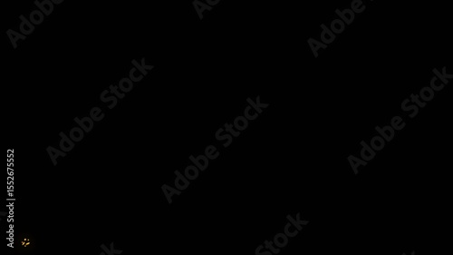 2D cartoon effects on alpha background