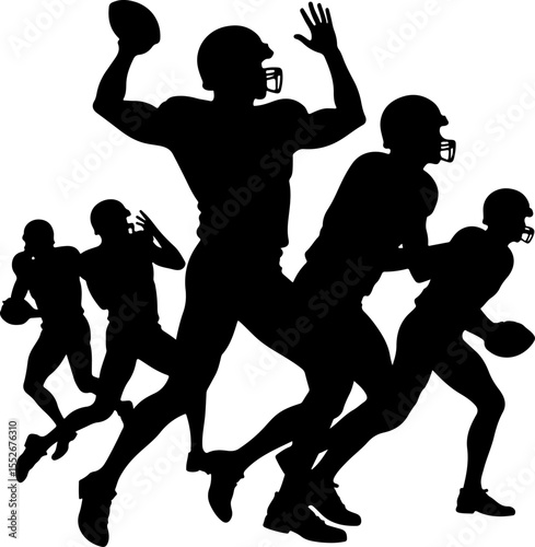 American football, players vector bundle